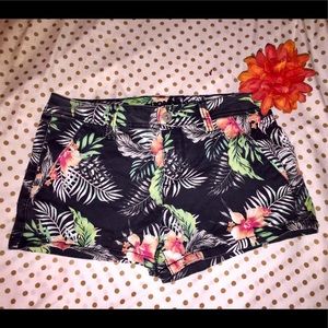 NWOT Tropical Print Shorts